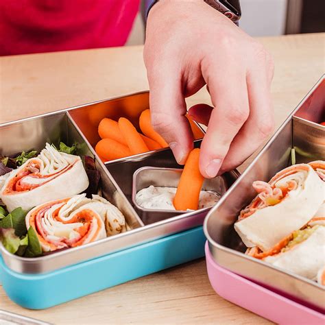 weesprout small stainless steel bento box with silicone sleeve|Small Kids Bento Box With Silicone Sleeve .